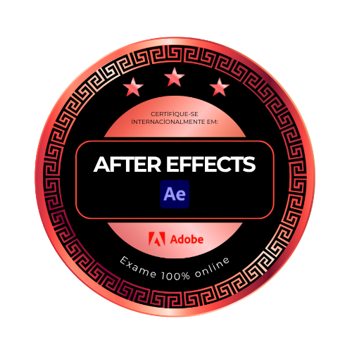Certificação em efeitos visuais e motion graphics usando Adobe After Effects