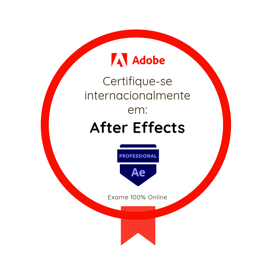 Certificação em efeitos visuais e motion graphics usando Adobe After Effects