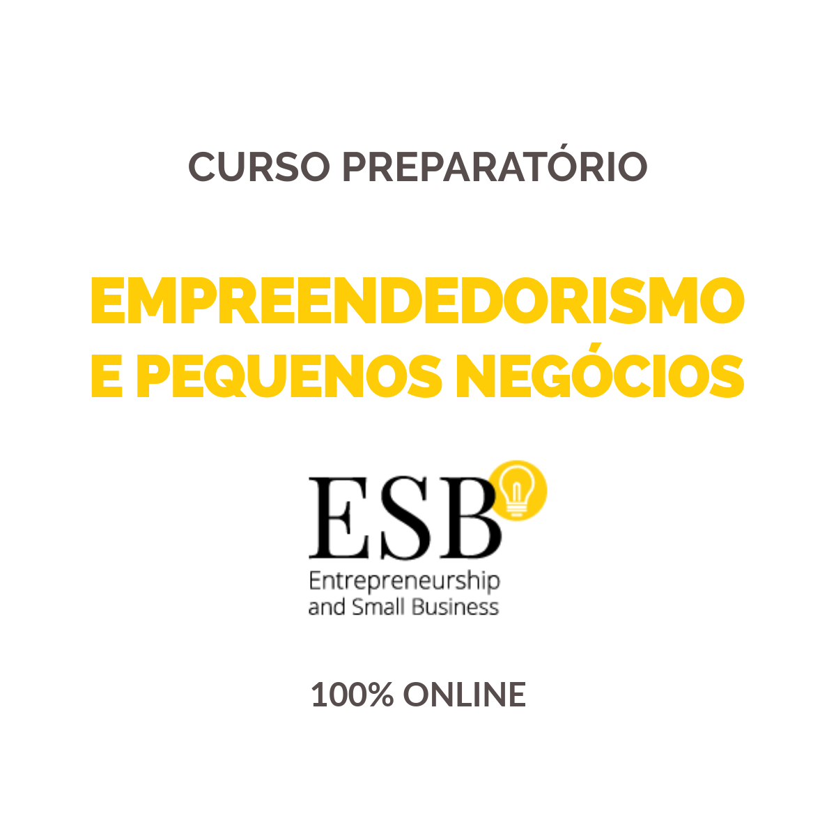 Curso de Empreendedorismo e Pequenos Negócios