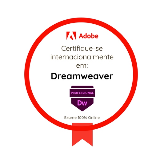 Certificação em criação de Web usando Adobe Dreamweaver