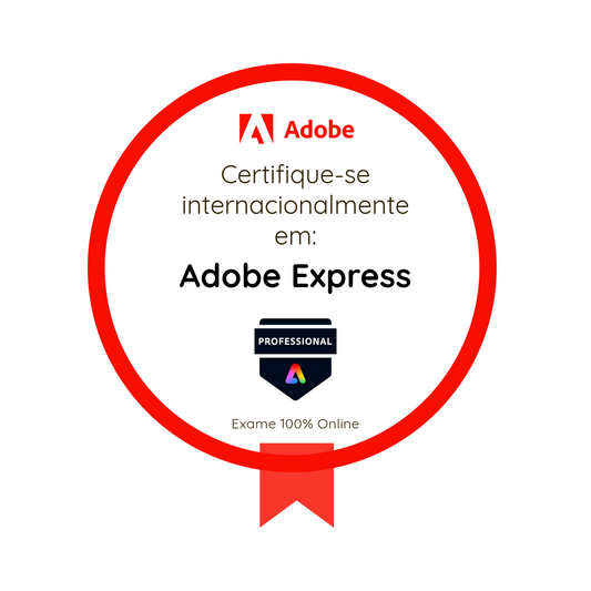 Certificação em criação de conteúdo e marketing usando Adobe Express