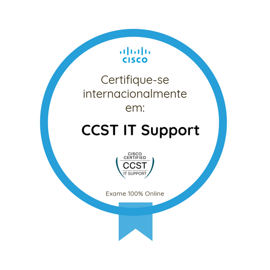 Técnico de suporte certificado pela Cisco Suporte de TI (Suporte de TI CCST)